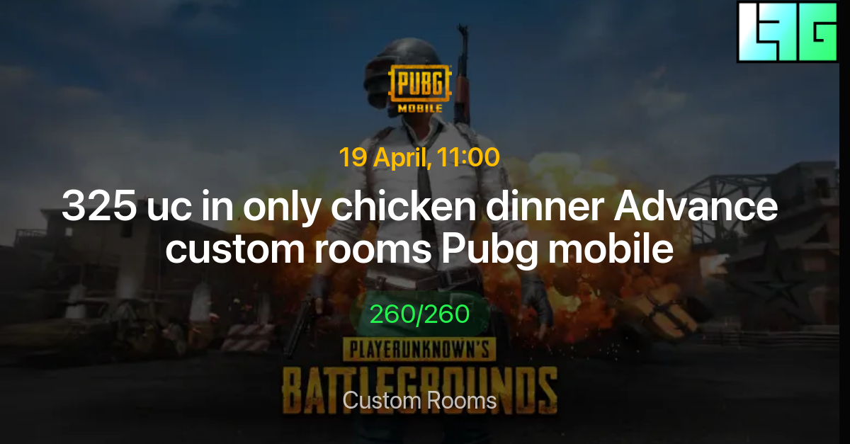 Uc In Only Chicken Dinner Advance Custom Rooms Pubg Mobile In Pubg